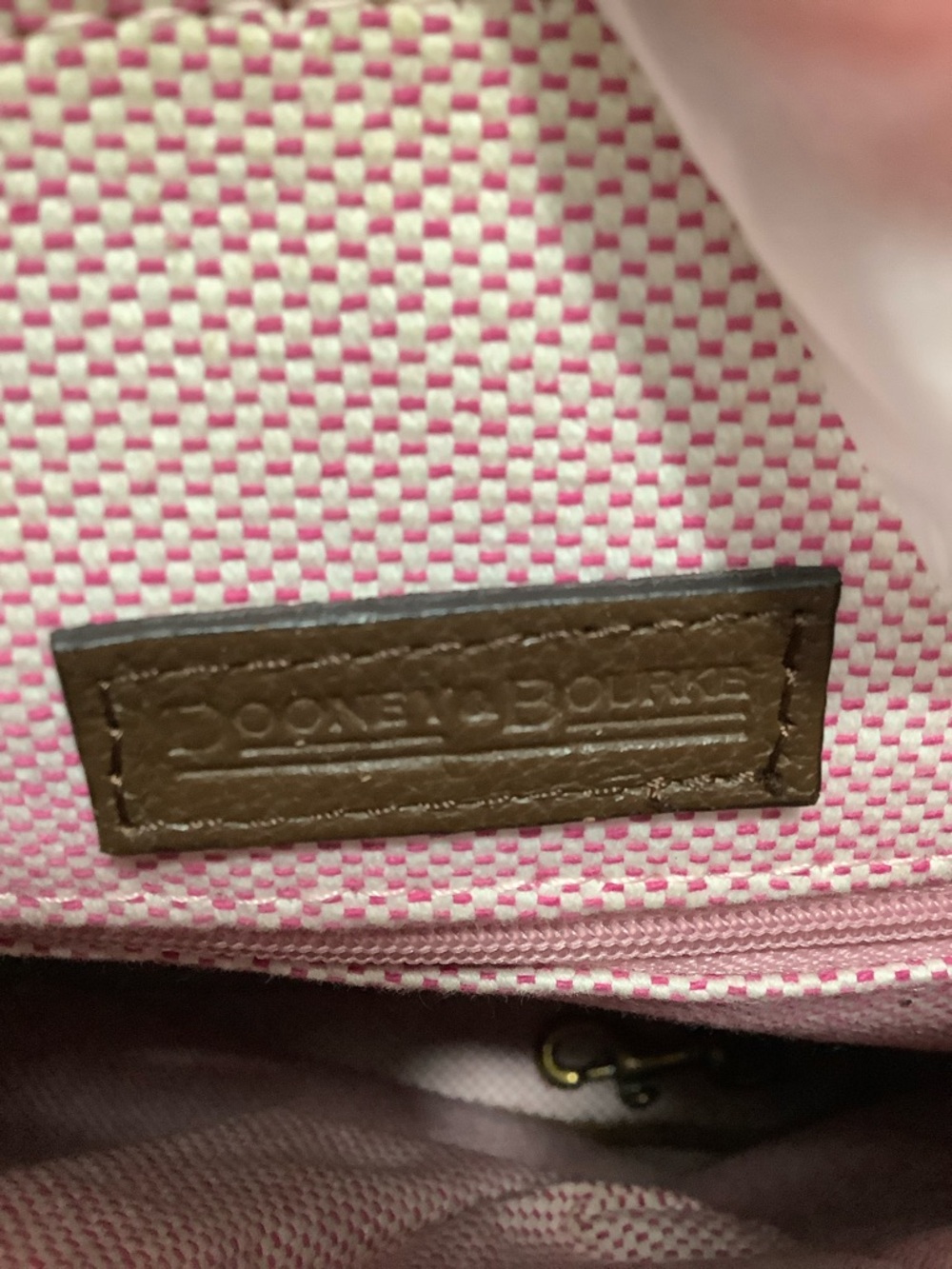 Dooney & Bourke Brown Leather Crossbody Bag - Picture 8 of 10